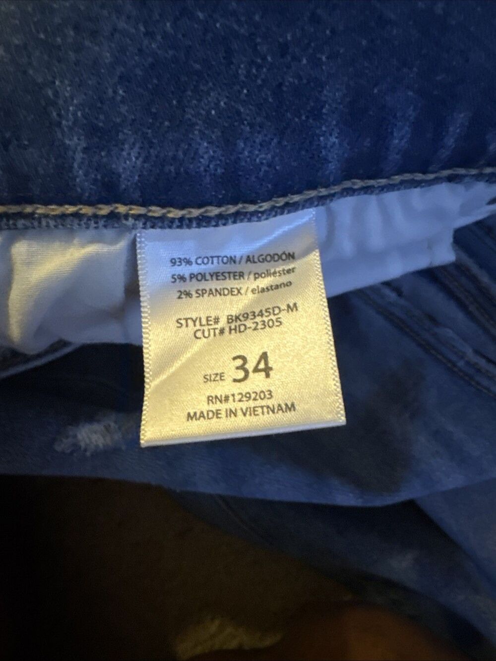 Hidden Womens Size 34 Blue Denim High Rise Jeans - Picture 10 of 15